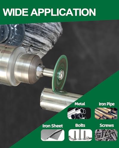 Diamond Rotary Tool Cut-Off Wheels - 5pcs 1-9/16 Inch(40mm) Metal Cutting disc for Rotary Tool Accessories with 1pc 1/8” Mandrel for Metal, Iron Pipe, Iron Sheet, Bolts, Screws