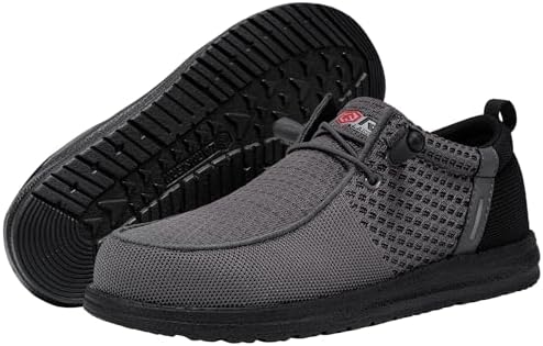LARNMERN Steel Toe Loafers Women Slip On Work Safety Shoes Walking Sneakers