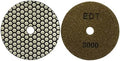 4" Dry Stone & Concrete Polishing Pad, 1.5mm Segment Height, 3000 Grit