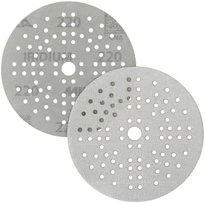 Mirka Iridium Sandpaper Discs 5 Inch 50 Pack Hook and Loop