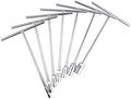TUSK Deep Socket T-Handle Wrench Set 7-pack 6-Point Socket 8mm, 10mm, 12mm, 13mm, 14mm, 17mm, 19mm Chrome Vanadium Steel Nickel-Pewter Finish