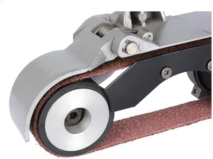 Belt Sander, Handheld Electric Hand Held Tube Metal Sand Belt Grinding Polisher(110)