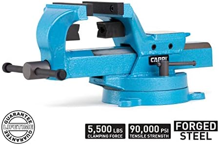 Capri Tools 10515 Ultimate Grip Forged Steel Bench Vise, 4"