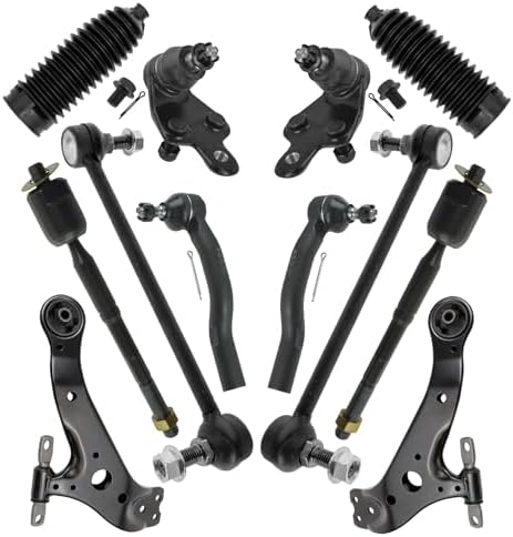 TRQ Front Steering and Suspension Kit Tie Rods Ball Joints Control Arms