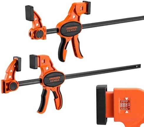 JORGENSEN E-Z Hold 2-Pack 18" 300LBS Load Indicator Woodworking Bar Clamps