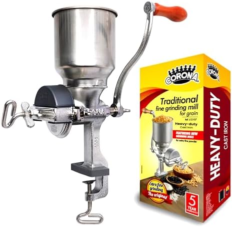 Corona Manual Grain Mill, Molino para Moler Maiz, Cast Iron Grinder
