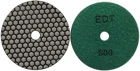 4" Dry Stone & Concrete Polishing Pad, 1.5mm Segment Height, 800 Grit