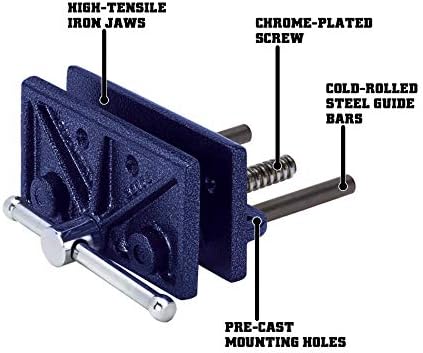 Wilton Woodworking Vise, 6-1/2" Jaw Width, 4-1/2" Max Jaw Opening (Model 176)