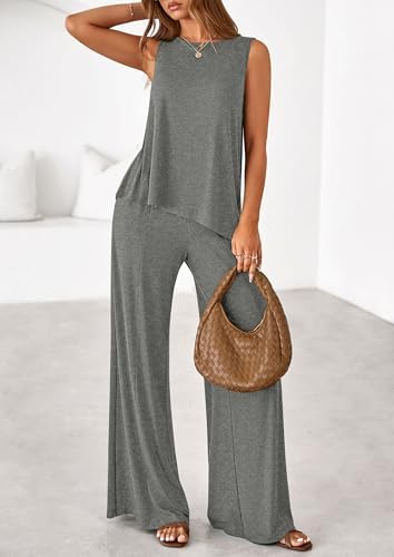 PRETTYGARDEN Women's Summer 2 Piece Matching Lounge Sets