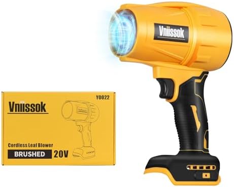 Electric Cordless Leaf Blower Dust Blower for DEWALT 20V Battery, High-Speed Motor Handheld Jet Fan Air Blower for Patio Cleaning, Lawn Care, Blowing Leaves and Dust Battery not Included