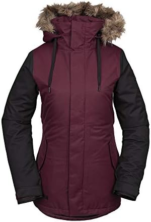 Volcom Women's Fawn Insulated Snowboard Ski Winter Hooded Jacket