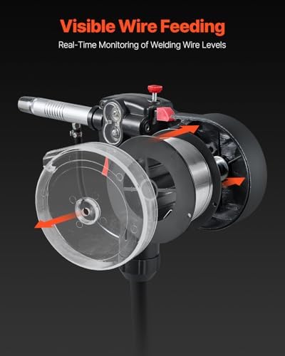 VEVOR 100Amp Spool Gun with 10FT Cable, Compatible with Hobart Handler 210 MVP Mig Welders, Suitable for 0.023", 0.030" and 0.035" Flux Core/Solid/Aluminum Welding Wires
