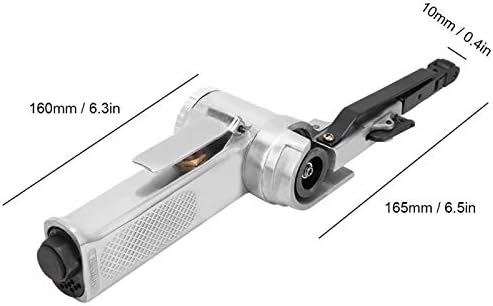 Eboxer Air Belt Sander, 10mm Pneumatic Belt Sander 3/8" x 13" with 3pcs Belts, File Sander for Cutting and Grinding, Air Grinding Polishing Tool for Wood Glass Metal