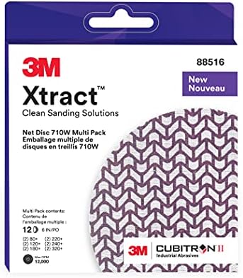 3M Xtract Cubitron II Net Disc, 710W, Multi-Grade, 6 in x NH, Die 600Z