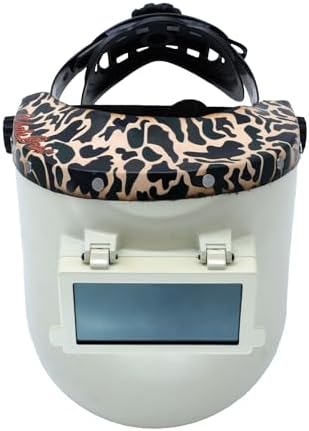 WoahBros Chopped Top Welding Hood | Flip-Front Welding Helmet, Fiberglass Reinforced Shell, Low Profile | Fixed Shade 10 Lens, Fits 2” x 4.25” Cheater Lens | Duck Camo