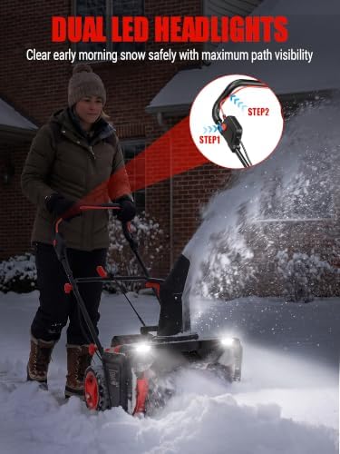 Cordless Snow Blower Compatible with Milwaukee M18 Battery (Tool Only)