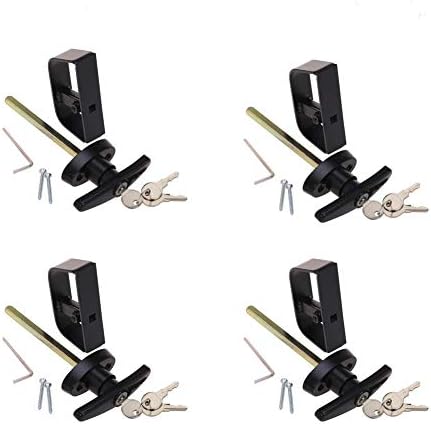 5½" Shed Door Lock T-Handle 5.5" Keyed Alike Shed Door Handle with Lock Shed Door Latch 5-1/2" T-Handle with 16 kyes 4kits