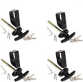 4½" T-Handle Shed Door Lock Handle with Lock Keyed Alike Shed Latch Hardware Locking Handle 4kits