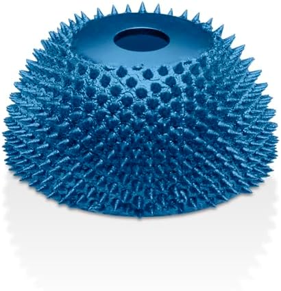 Kutzall Extreme Contour Wheel, 1-3⁄4" (44.5mm) Dia. X 3⁄8" (9.5mm) Bore, Coarse - Wood Carving Die Grinder Accessory for Bosch, Milwaukee, DeWalt. Abrasive Tungsten Carbide Coating CW134X90
