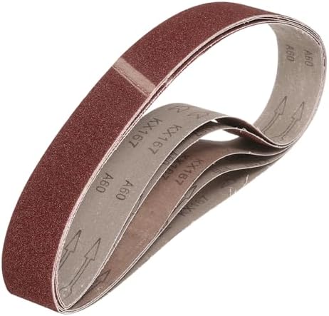 HARFINGTON 2 x 48 Inch Sanding Belts, 6 Pcs 60 Grit Aluminum Oxide