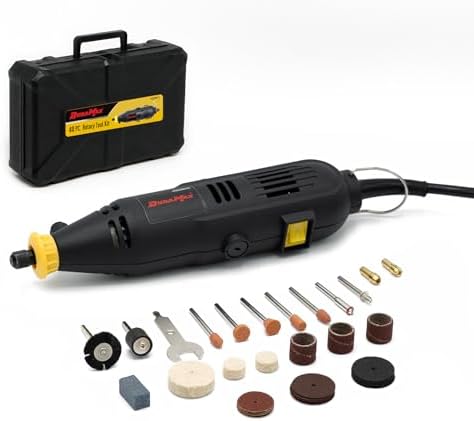 DURAMAX 40PC Rotary Tool Kit, Variable Speed 8000-30000 RPM, 120V Corded