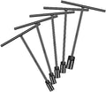 T - Handle Metric Socket Wrench Set 6- Point (15mm,16mm,17mm, 18mm,19mm) Cr-V Steel Lug Wrench Hex Socket for Motorcycle Car Bicycle Repair (5 Pack)