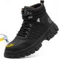 KELODON Waterproof Steel Toe Boots For Men-6 Inch Comfortable Mens Safety Work Boots Indestructible Steel Toe Shoes Lightweight Non Slip Puncture Resistant Industrial Construction Boot