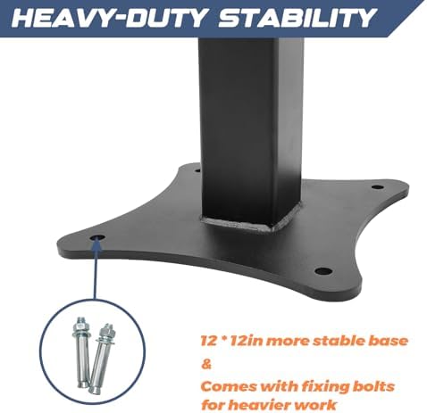Heavy Duty Bench Grinder Stand Mount Vise and Grinder, Grinder Stand Suitable for Grinders, Vises, Drill Press, etc