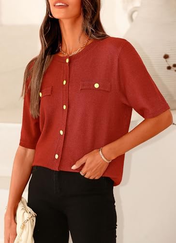 PRETTYGARDEN Women's Summer Casual Button Down Shirts