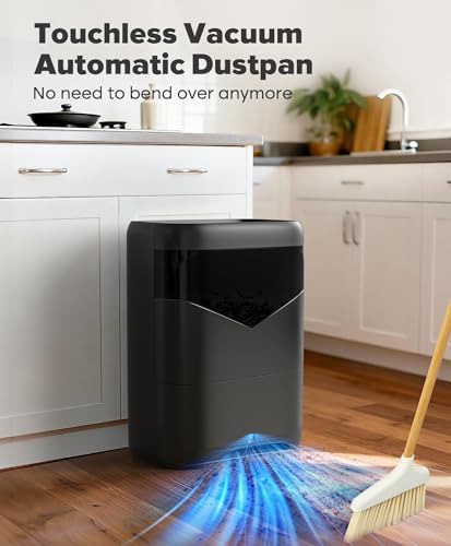 LyriFine Electric Spin Scrubber Full-Body IPX7 Waterproof & 20Kpa Suction Pro Touchless Vacuum Automatic Dustpan