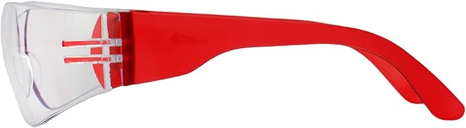 BISON LIFE Clear Safety Glasses – ANSI Z87.1 Scratch & Impact Resistant Wrap Around Eye Protection Goggles for Men & Women