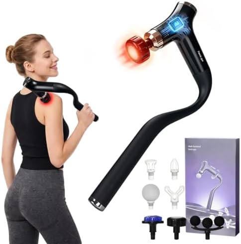 Sfozstra Massage Gun: Heat Cold Therapy Red Light Long Handle Massager