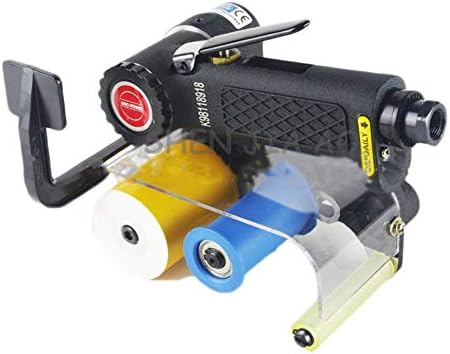 Pneumatic Belt Machine,Pneumatic Belt Sander Air Polishing Belt Sanding and Polishing Machine Pneumatic Machine for Grinding Polishing (Black)