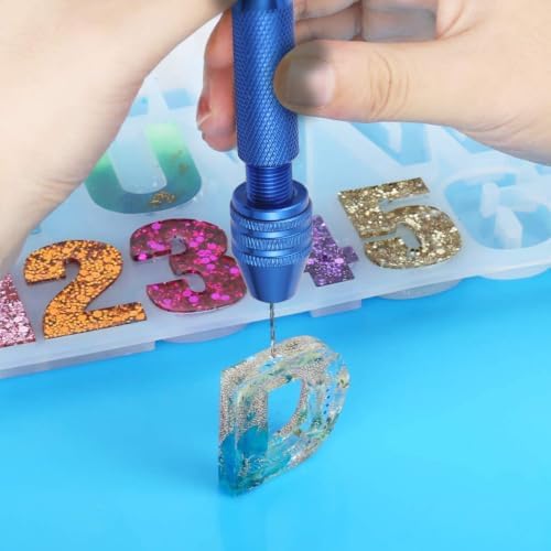 Uonlytech 76pcs Mini Drill Bits for Precision Work Set Manual Hand Drill for Hobbyists and Model Makers