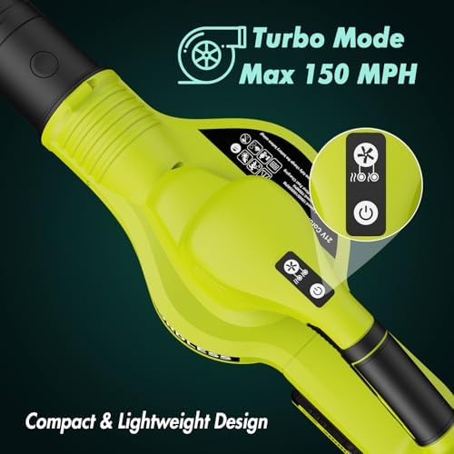 Leaf Blower Cordless 21V Electric with 2 Batteries and Charger Lightweight