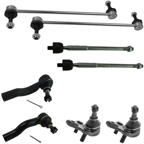TRQ Front Steering & Suspension Kit Ball Joint Sway Bar Stabilizer Link Tie