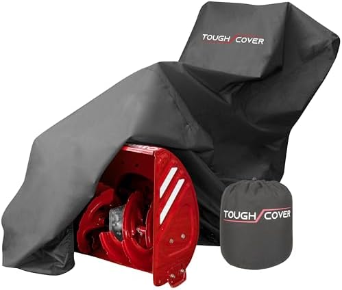 Tough Cover Snow Blower Cover, Premium 600D, Multi-Brand Fit, Black