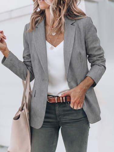 Cicy Bell Womens Casual Blazers Long Sleeve Work Office Suit Jackets Blazer
