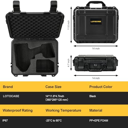 CASE for Dewalt Impact and Torque Wrench - Waterproof Hard Tool Box