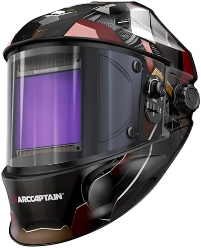 ARCCAPTAIN Welding Helmet, 3.94"×3.66" Auto Darkening Welding Hood