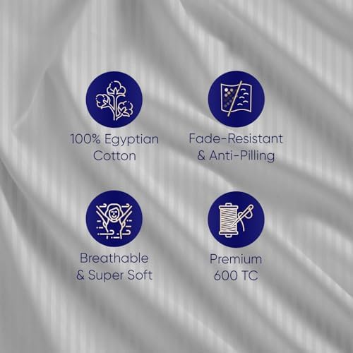 JS Sanders Collection 4PC Boat Sheet Set Universal XL V Berth, Silver Stripe