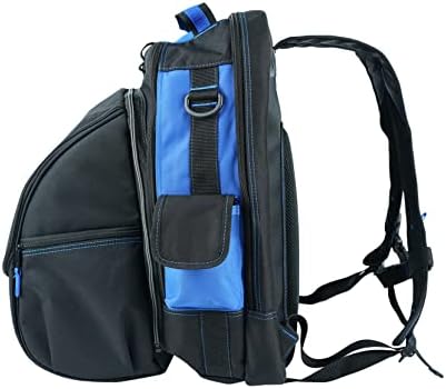 MELOTOUGH Welding backpack for Tools and Helmet Extreme Gear Pack with Large Capacity Helmet Bag Holder Luggage Storage Bag (Blue)