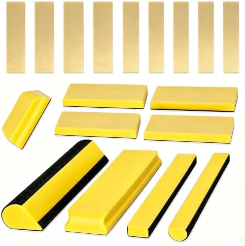Werhoo 9Pcs Hand Sanding Block Set with 20 Sandpaper