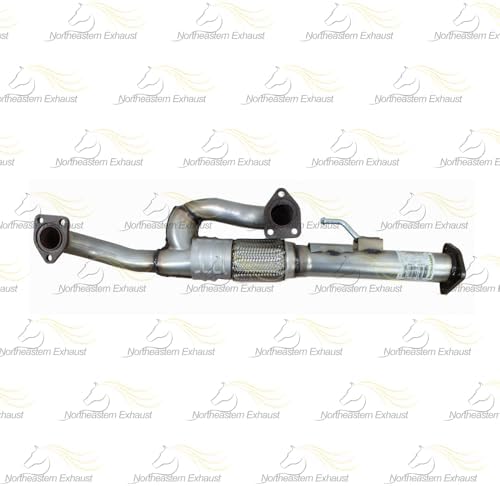 Northeastern Exhaust | Stainless Steel Front Pipe with Muffler Assembly Exhaust Kit Compatible for Honda Ridgeline 2009-2011 3.5L | Includes Gasket and Clamp