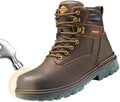 NINGO Waterproof Steel Toe Work Boots for Men, EH Rated, Puncture Proof