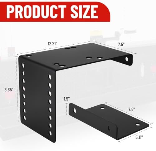 Black Bumper Vise Mount Heavy Duty Truck Vise Mount