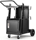VEVOR 2-Tier Welding Cart Heavy Duty with Anti-Theft Lockable Cabinet