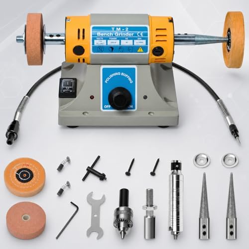 TM-2 Jewelry Polisher Adjustable Speed Bench Buffering & Polishing Machine