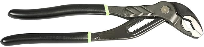 Greenlee 0451-10WD 10" Adjustable Push Button Water Pump Pliers, Groove Joint Plumbing Pliers for Round, Flat, Square, or Hex material