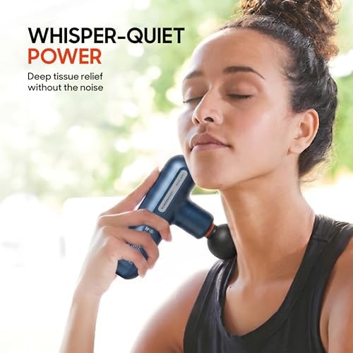 Sharper Image Powerboost Move Mini Percussion Massage Gun, Powerful & Quiet